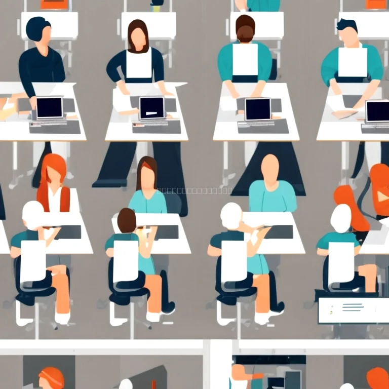 Grupo de profesionales aprendiendo IA en taller presencial